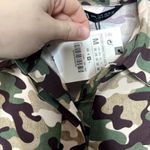 ZARA  Brown/Green Camouflage Print Cropped Shirt & Skirt Set NWT Med Photo 3