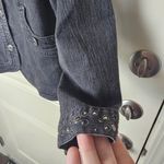 Samantha Grey Denim Jacket Women's Size 10 Black Photo 2