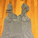 Live to be Spoiled Powder Blue Ruffle Smocked Textured Mini Dress Womens Large Photo 5