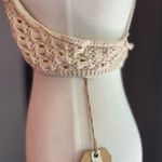 Listicle Crochet Festival Fairy Summer Halter Top in Tan Photo 7