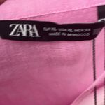 ZARA NWT  Pink Button Down Linen Top size XL Photo 8