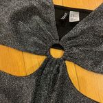 Divided Silver XL short cinched bust romper Photo 4