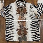 Sugar Street Weavers Safari Art to Wear Tapestry Jacket Vintage Size S Photo 11