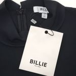 Billie the Label Jade High Neck Top Black Long Sleeve Blouse Quiet Luxury NWT Size M Photo 5