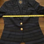 Banana Republic  Women’s Lined Black Navy Blue Blazer Gold Buttons Size Small Photo 11