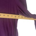 LOGO By Lori Goldstein LOGO Lori Goldstein Women's Size Medium Dark Purple Long Sleeve Soft V Neck Top Photo 6