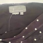 Anthropologie Black & White Polka Dot Square Neck Shirred Mesh Top Size Medium Photo 5
