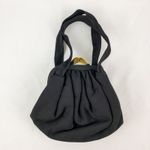 J. R. Julius Resnick Vintage Black Purse Bag Satin Coin Purse Womens One Size Photo 4