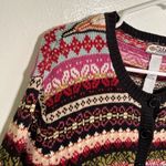 Tiara International Vintage Cardigan Sweater Fair Isle Photo 4