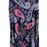 Hemish USA Paisley Print Sleeveless Knit Dress XL Boho Travel‎ Stretch Soft Navy Blue Size 1X Photo 0