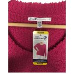 Seven7 New Sweater Womens M Chenille Popcorn Round Neck Long Sleeve Pink Photo 2