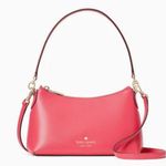 Kate Spade Sadie Small Shoulder Bag, Purse Bikini Pink Saffiano Leather NWT Photo 0