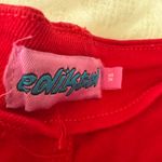 Edikted  Red Flare Jeans Lace-Up Photo 1