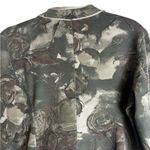 Baci Womens Floral Camo Jacket Blazer Y2K Steampunk Military Size Medium Green Photo 5