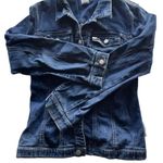 Miss Sixty Vintage Denim Jacket Women’s Sz Large Blue Distressed Made In Italy Photo 2