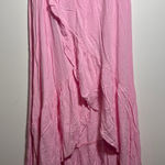 Halara Brand New  Women's Size Large Pink Flowy Long Maxi Dress Hi Low Photo 0