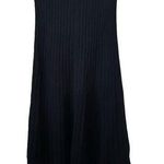 White + Warren Navy Cotton & Silk Ribbed A Photo 0