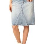 Marc Jacobs Women’s Marc by Distressed Icon Denim Skirt Cloud Blue Size 30 Photo 0