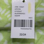 Lane Bryant  NWT Vibrant Lime Green and White One Shoulder Ruffled Top Size 22/24 Photo 4