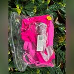 None Cut Out Pink One Piece Bathing Suit Size Small NWT Photo 3