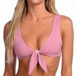KYA Swim NWT Pink Blossom and Rosewater Newport Uniquely Reversible Bikini Top Size M Photo 0