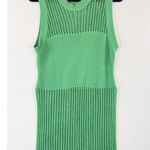 Free People Womens Cover Up Green Crochet Side Slit Sleeveless Beach One Size Photo 4