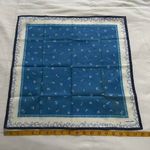 Blue and white letter toss print bandana 0320 Photo 4