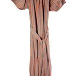 Ace & Jig  Nadia Belted Midi Dress Stripe Sundown Size Large Cottagecore Photo 0