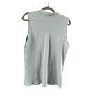 Kasper  Light Blue Sleeveless Tie Neck Blouse Petite XLP Photo 8