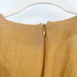 Madewell Womens Size 00 Linen Blend Dolman Sleeve Tie Waist Midi Dress Toffee Photo 10