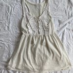 Vintage White Lace Top Size L Photo 0