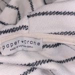 Paper Crane  white & black striped knit hoodie size small Photo 3