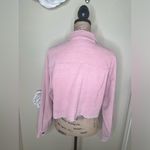 NTM: Mimosa Cropped Raw Hem Trucker Style Pink Corduroy Jacket NWT Size M Size M Photo 10