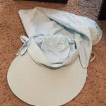 Light Blue Sun Hat with Neck Shield Photo 0