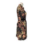 Loco Lindo | S | Silk Blend Floral 3/4 Sleeve Knee Photo 4