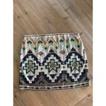 EXPRESS Women S Festive Party Boho Sequin Aztec Print Mini Skirt Photo 2