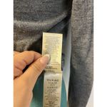 Burberry  Brit Merino Wool Charcoal Grey Embroidered Logo V- Neck Sweater Size S Photo 7