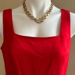 Hugo Buscati NWT Mini beautiful Red Dress SZ 8 100% Silk small split on … Photo 1