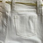 Reba  Women’s Cream Boot Cut Jeans with Gold Stitch Size 8 Photo 4