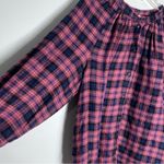 Sézane Sezane Lealys Button Down Top In Check Plaid Sz 38 / M Photo 3