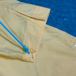 Nike VTG Y2K  71 Yellow Ankle Track Pants Athletic Nylon Zip Pockets Women's S Photo 6