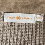 Tory Burch  Ovine tan suede front sweater sleeve jacket XL Photo 8