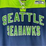 NFL Seattle Seahawks  XS Women's Jersey Football Sports Mesh Lime Green Neon Photo 2