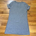 Abercrombie & Fitch Women’s Small Gray Yellow Decal A&F 92 V-neck T-shirt Top Photo 4