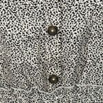 Sienna Sky  Animal Print Peplum Henley Tank Top Small Excellent Pre-Owned Photo 6