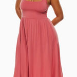 Aritzia Wilfred Market Midi Dress Warm Rose Size XL Photo 0