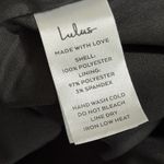 Lulus Perfected Aesthetic Black Satin Ruffled Bustier Mini Dress Size S Photo 13