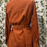 SheIn Orange Buttoned Mini Dress Photo 4