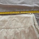 None Vintage y2k cotton cream ivory ruffle pleated skirt size large Photo 5
