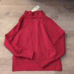 Calia By Carrie Underwood Elevate Herringbone Funnel Neck Red/Maroon Size XS Red Photo 3